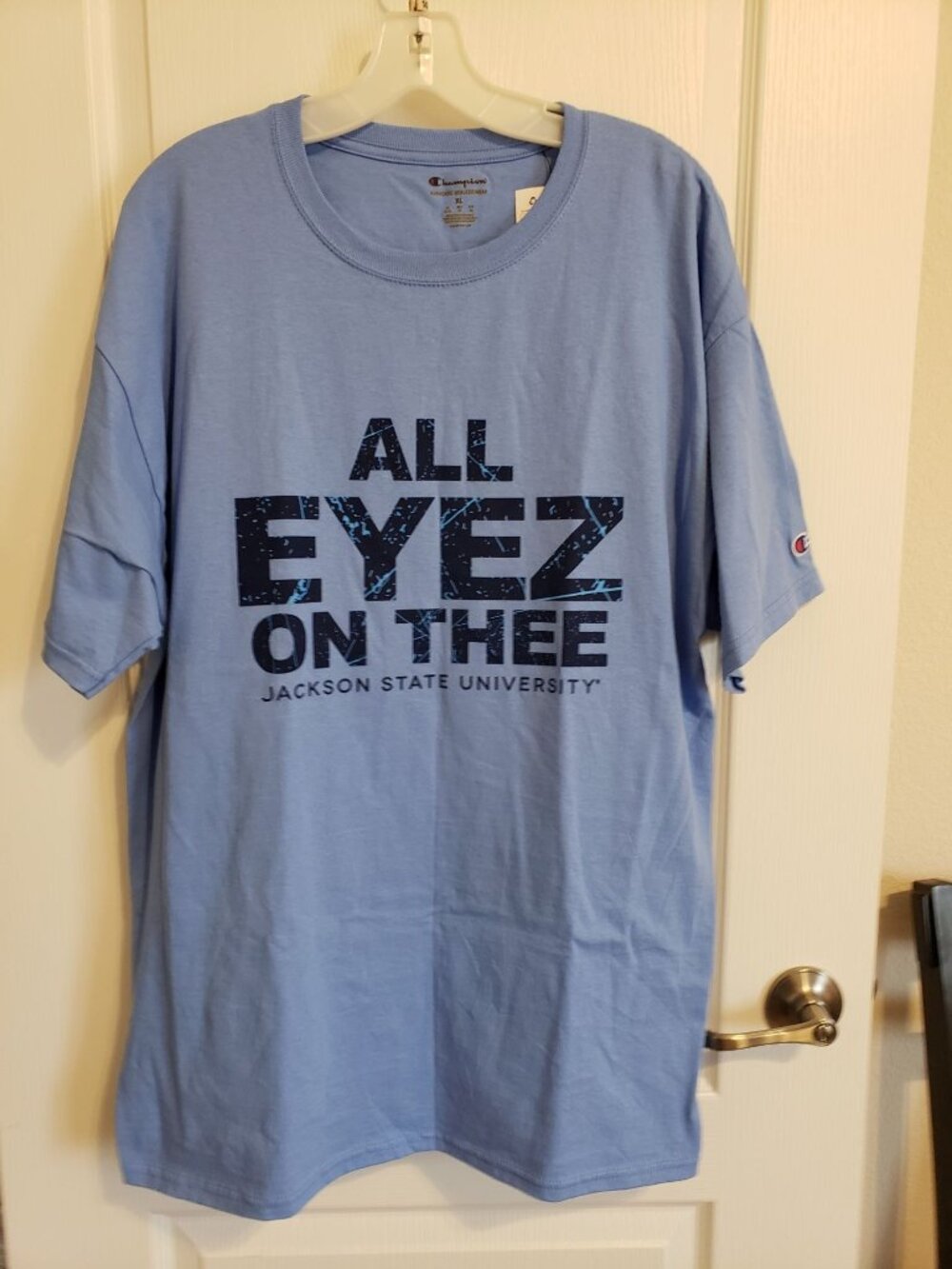 Champion Jackson State University ALL EYEZ ON THEE short sleeve t-shirt, size XL